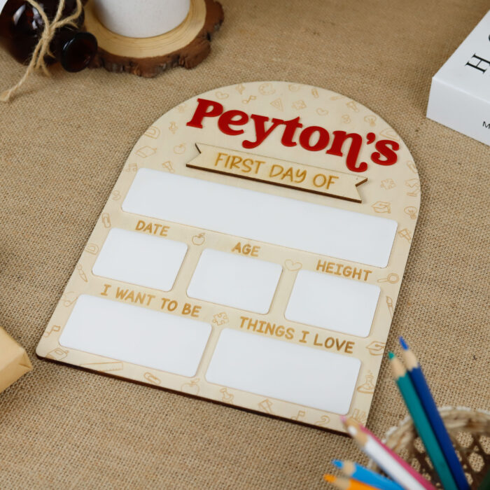 Personalized First & Last Day School Sign | Back to School & Year-End Sign | Personalized Chalkboard Style Keepsake - Image 7