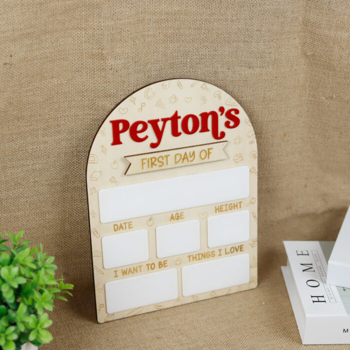 Personalized First & Last Day School Sign | Back to School & Year-End Sign | Personalized Chalkboard Style Keepsake - Image 9