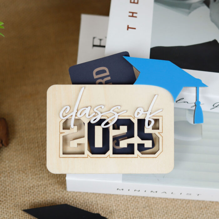 Custom Graduation Gift Card Holder 2025 | Personalized 2025 Grad Card Holder | Class of 2025 Graduation Keepsake - Image 8