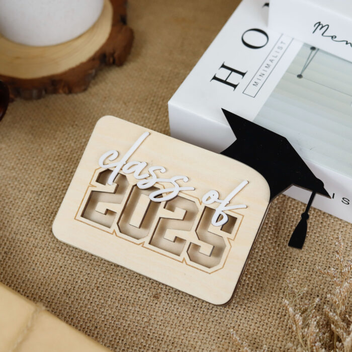 Custom Graduation Gift Card Holder 2025 | Personalized 2025 Grad Card Holder | Class of 2025 Graduation Keepsake - Image 10
