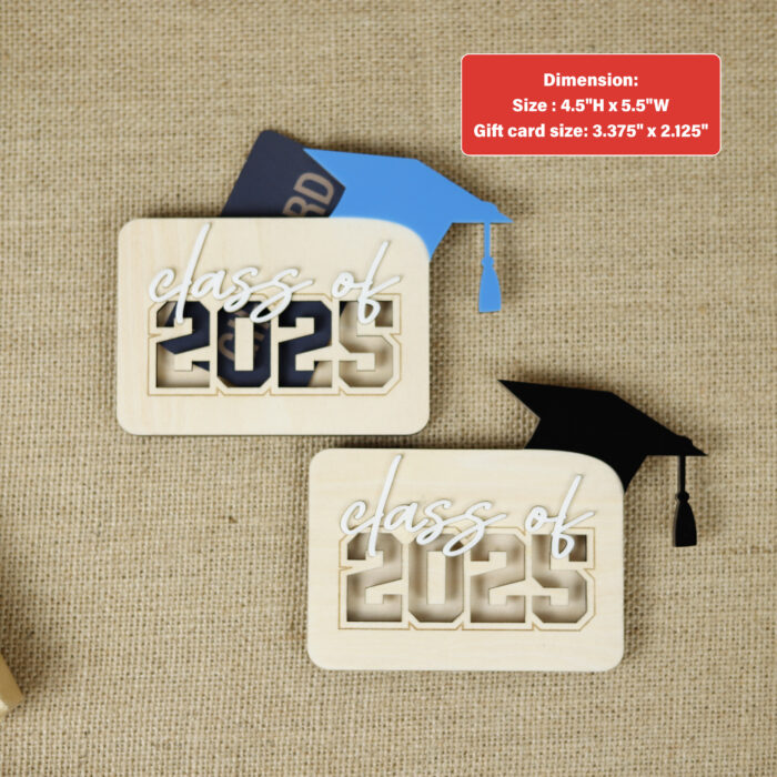 Custom Graduation Gift Card Holder 2025 | Personalized 2025 Grad Card Holder | Class of 2025 Graduation Keepsake - Image 2