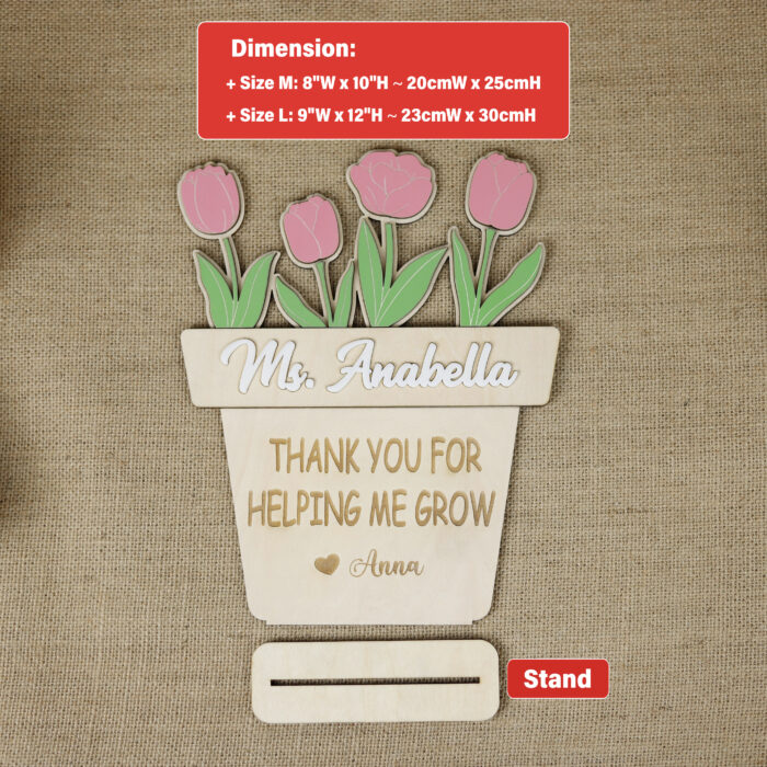 Personalized Teacher Name Sign |  Custom Classroom Decor | Teacher Appreciation Gift - Image 2