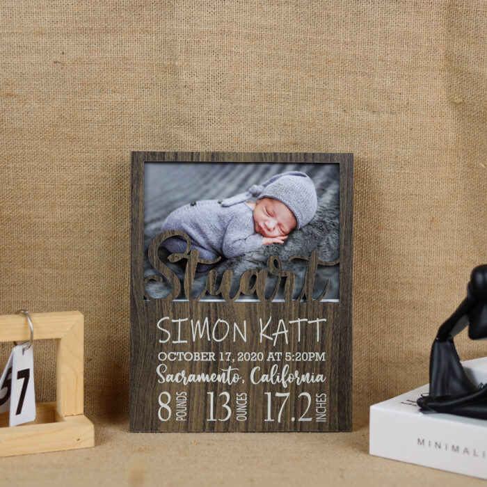 Personalized Baby Birth Frame | Newborn Photo Frame | Custom Baby Stats Frame - Image 10