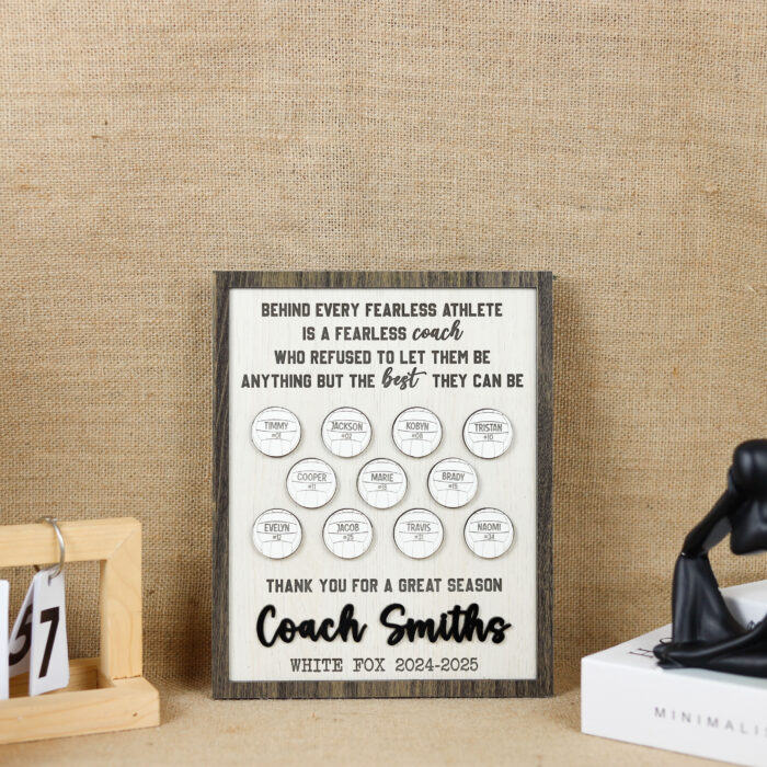 Personalized Volleyball Plaque | Volleyball Coach Keepsake | Heartfelt Volleyball Gift - Image 5