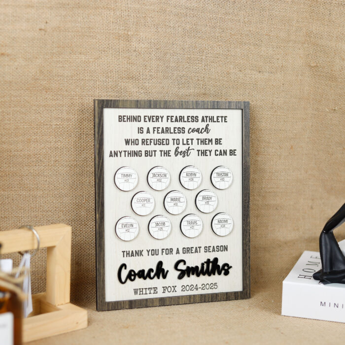 Personalized Volleyball Plaque | Volleyball Coach Keepsake | Heartfelt Volleyball Gift - Image 7