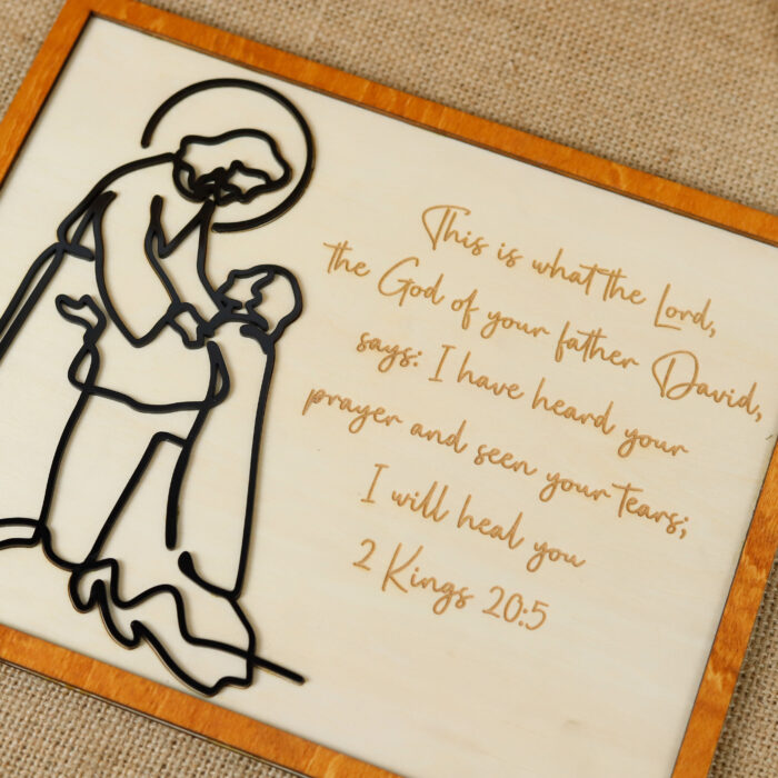 Inspirational Jesus Christ Wood Sign | Custom Christian Wood Sign | Personalized Scripture Gift for Believers - Image 7