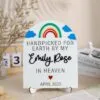Rainbow baby reveal plaque