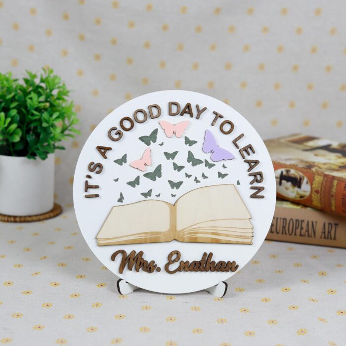 Custom reading classroom sign