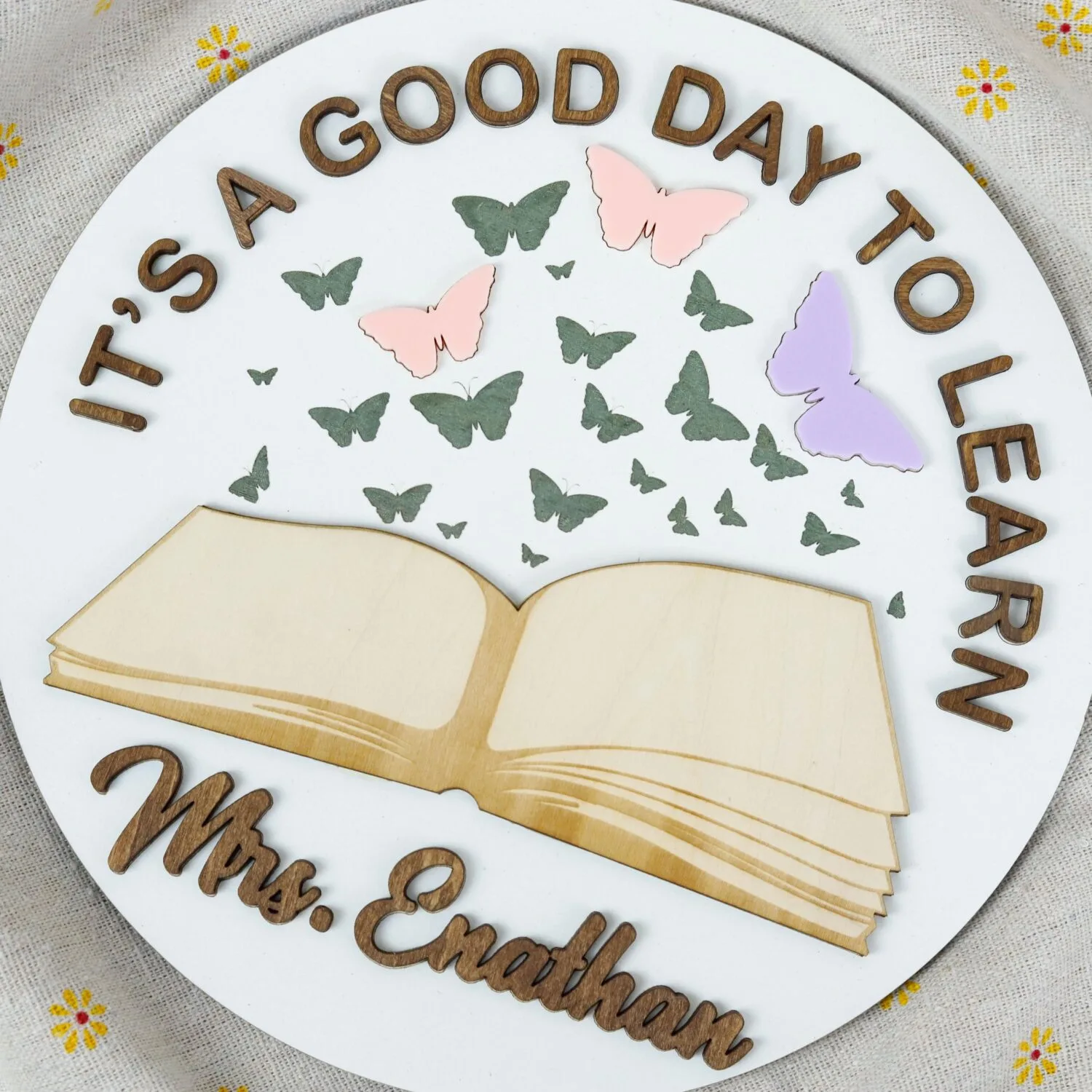 Custom Reading Teacher Sign| Personalized Literacy Teacher Plaque|  Reading Classroom Door Sign - Image 5