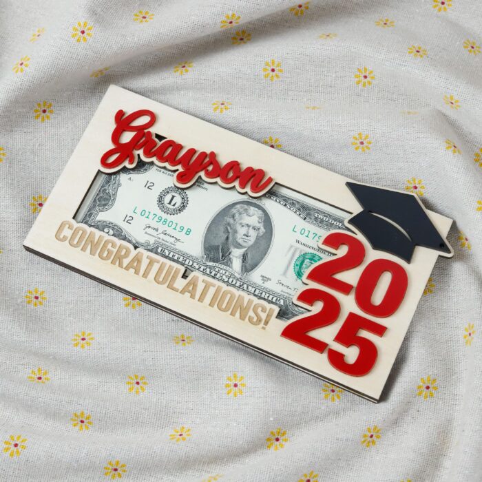 Custom Graduation Money Holder| Personalized Grad Cash Card| 2025 Graduation Money Holder - Image 7