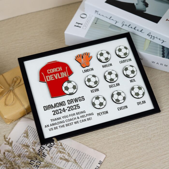 Football Coach Thank You Plaque| Custom Football Coach Gift| Coach Appreciation Gift for Football - Image 5