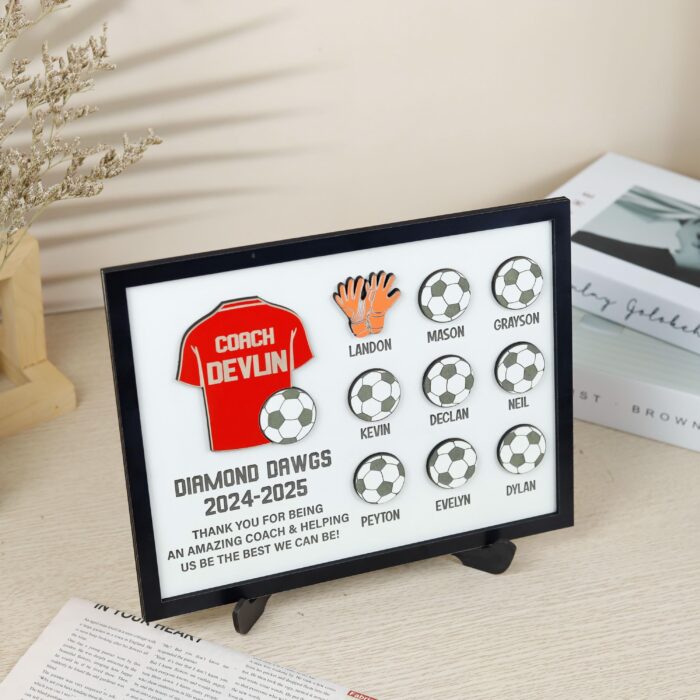 Football Coach Thank You Plaque| Custom Football Coach Gift| Coach Appreciation Gift for Football - Image 8