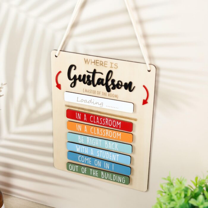 Custom Teacher Door Sign for Classroom| Personalized Teacher Door Hanger| Back to School Teacher Gift Sign - Image 4