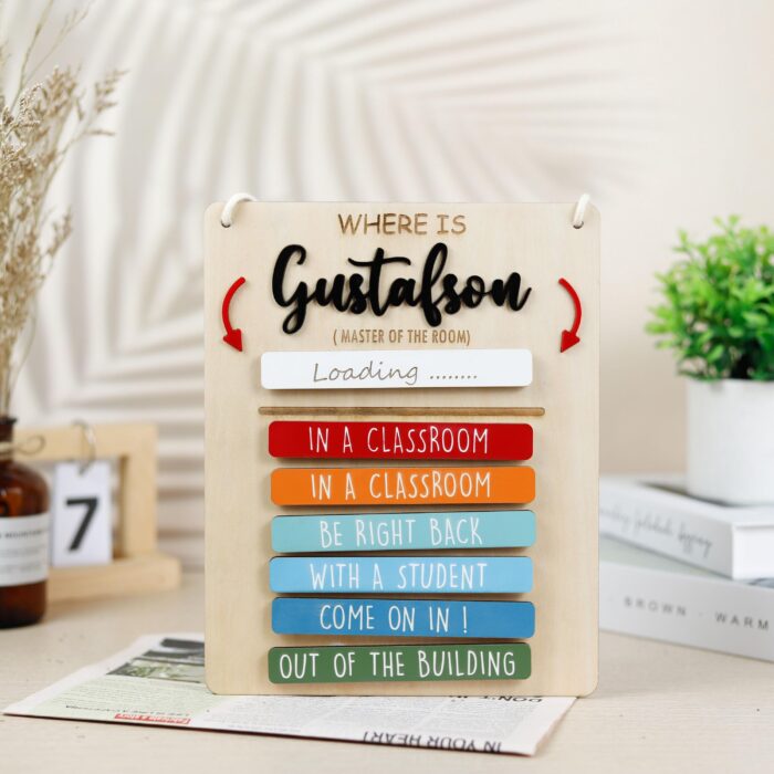 Custom Teacher Door Sign for Classroom| Personalized Teacher Door Hanger| Back to School Teacher Gift Sign - Image 6