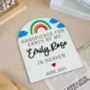 Rainbow Baby Announcement Sign| Custom Rainbow Baby Reveal Gift| Rainbow Baby Pregnancy Reveal - Image 7