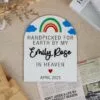 Rainbow Baby Announcement Sign| Custom Rainbow Baby Reveal Gift| Rainbow Baby Pregnancy Reveal - Image 8