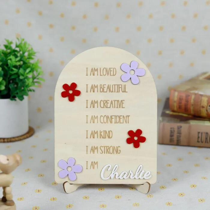 Custom children’s name sign