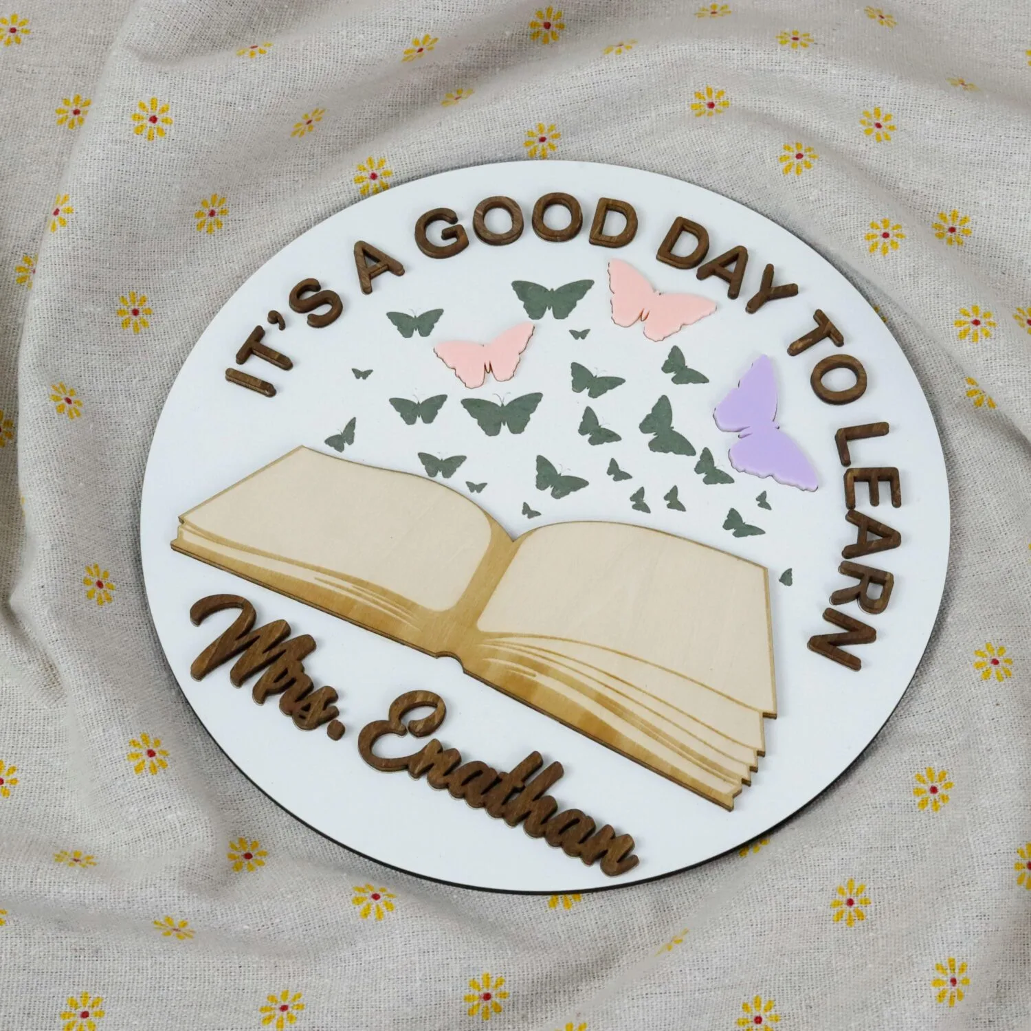 Custom Reading Teacher Sign| Personalized Literacy Teacher Plaque|  Reading Classroom Door Sign - Image 6