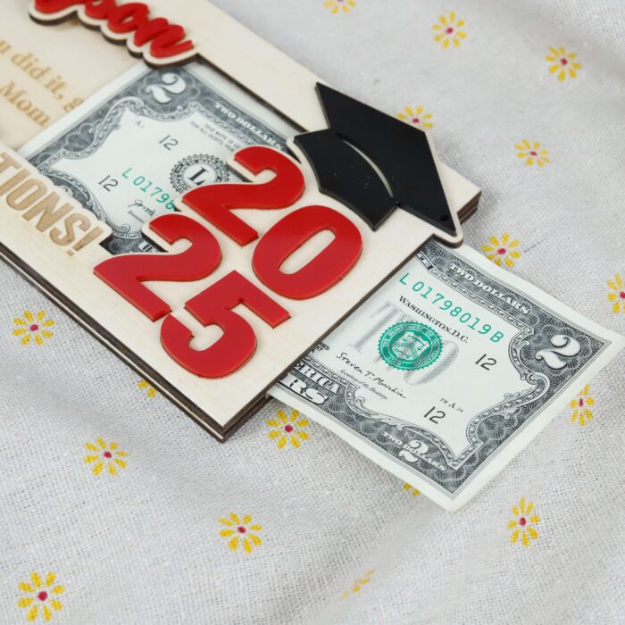 Custom Graduation Money Holder| Personalized Grad Cash Card| 2025 Graduation Money Holder - Image 5