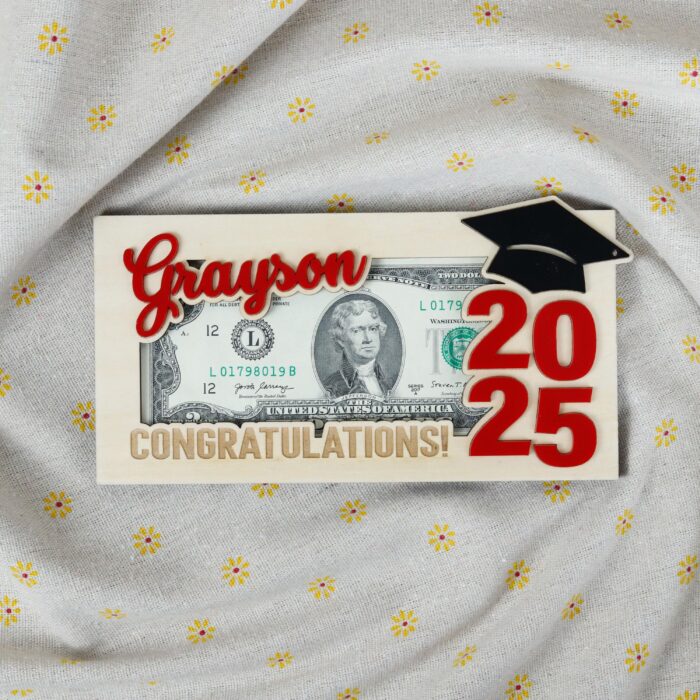Custom Graduation Money Holder| Personalized Grad Cash Card| 2025 Graduation Money Holder - Image 4
