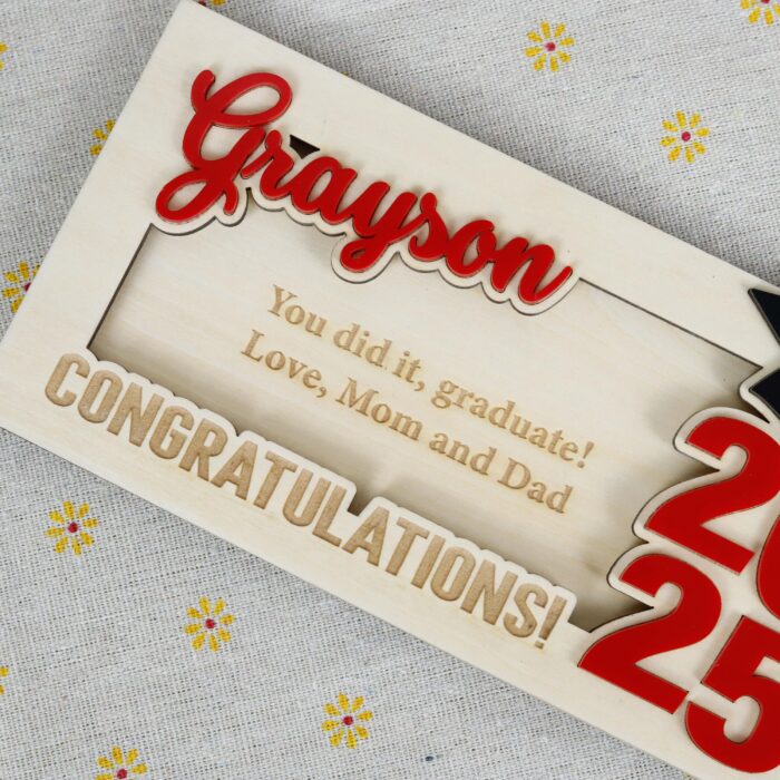 Custom Graduation Money Holder| Personalized Grad Cash Card| 2025 Graduation Money Holder - Image 9