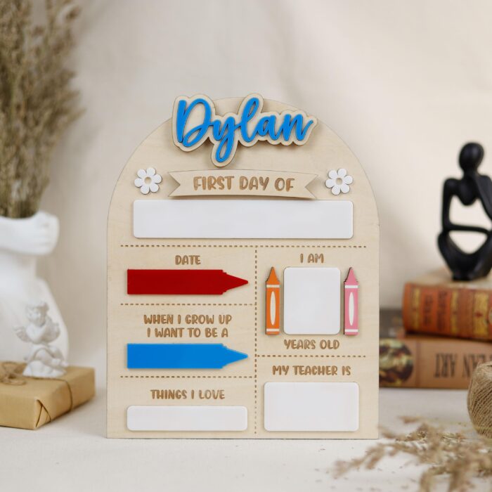 First & Last Day School Sign | Custom School Milestone Chalkboard | Personalized Back-to-School Sign