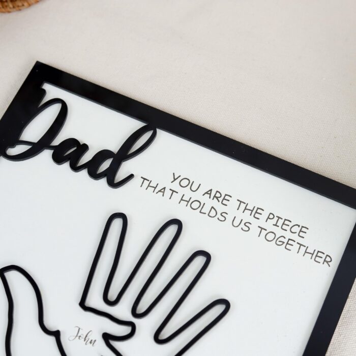 Dad’s Name Sign with Kids’ Names | Custom Wooden Sign for Dad | Personalized Family Name Plaque for Dads - Image 8