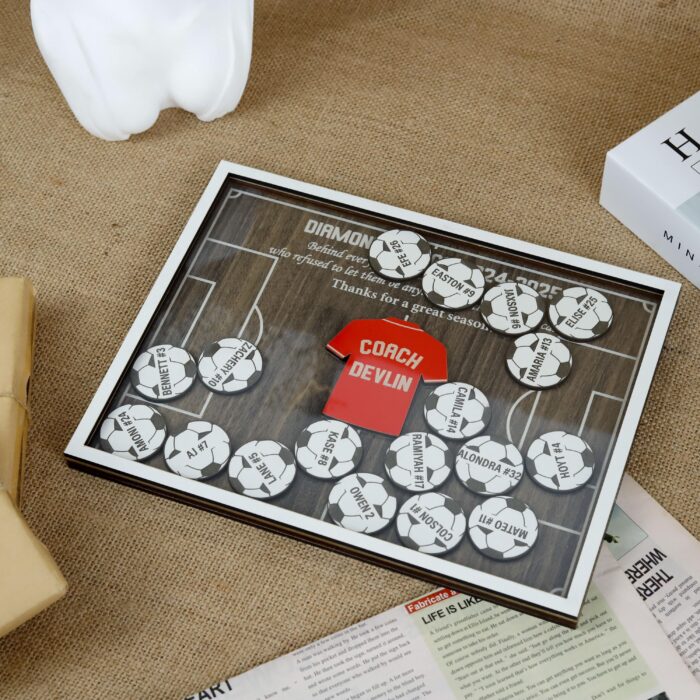 Personalized Soccer Coach Gift | Custom Carved Thank-You Sign - Image 9
