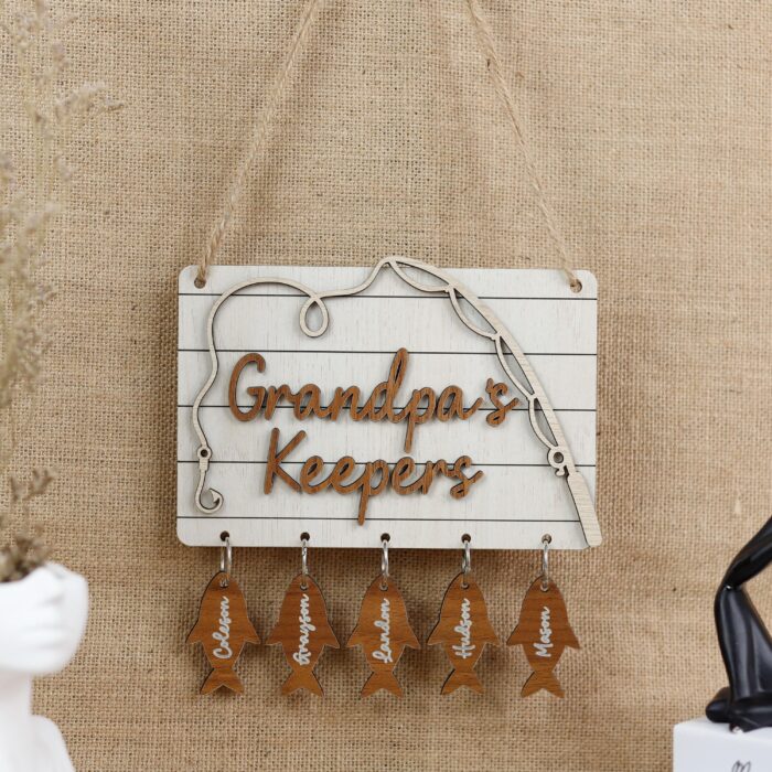 Custom Grandpa Keepers Sign with Names