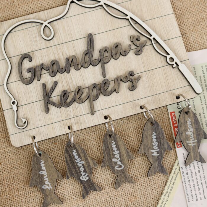 Custom Grandpa Sign with Grandkids’ Names| Personalized Grandpa Sign – Family Keepsake | Custom Grandkids Sign for Grandpa - Image 10