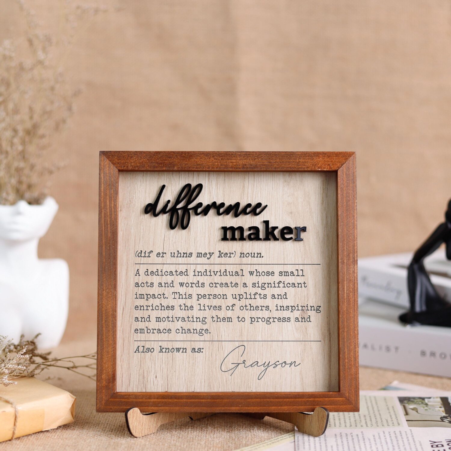 custom difference maker sign