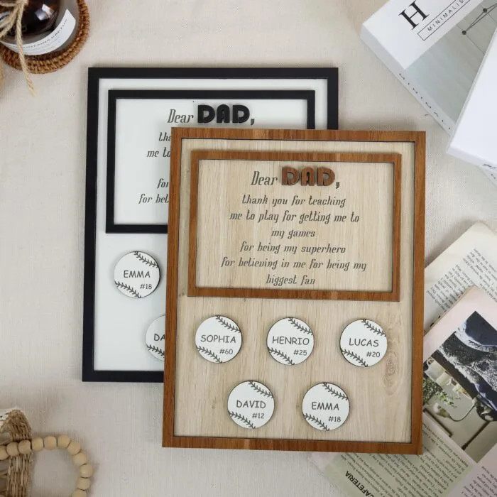 Personalized Dad Plaque| Custom Wooden Keepsake He’ll Cherish | Father’s Day Gift