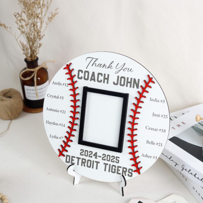 Thank You Coach – Personalized Wooden Plaque for Impact| Heartfelt Gift for Coach | Custom Team Message Engraved - Image 8