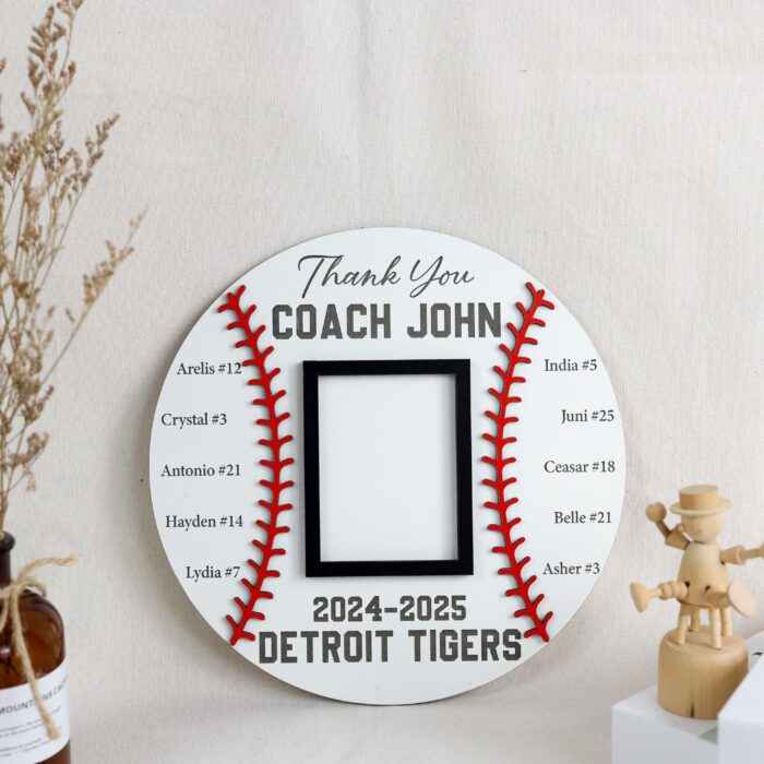 Thank You Coach – Personalized Wooden Plaque for Impact| Heartfelt Gift for Coach | Custom Team Message Engraved - Image 4