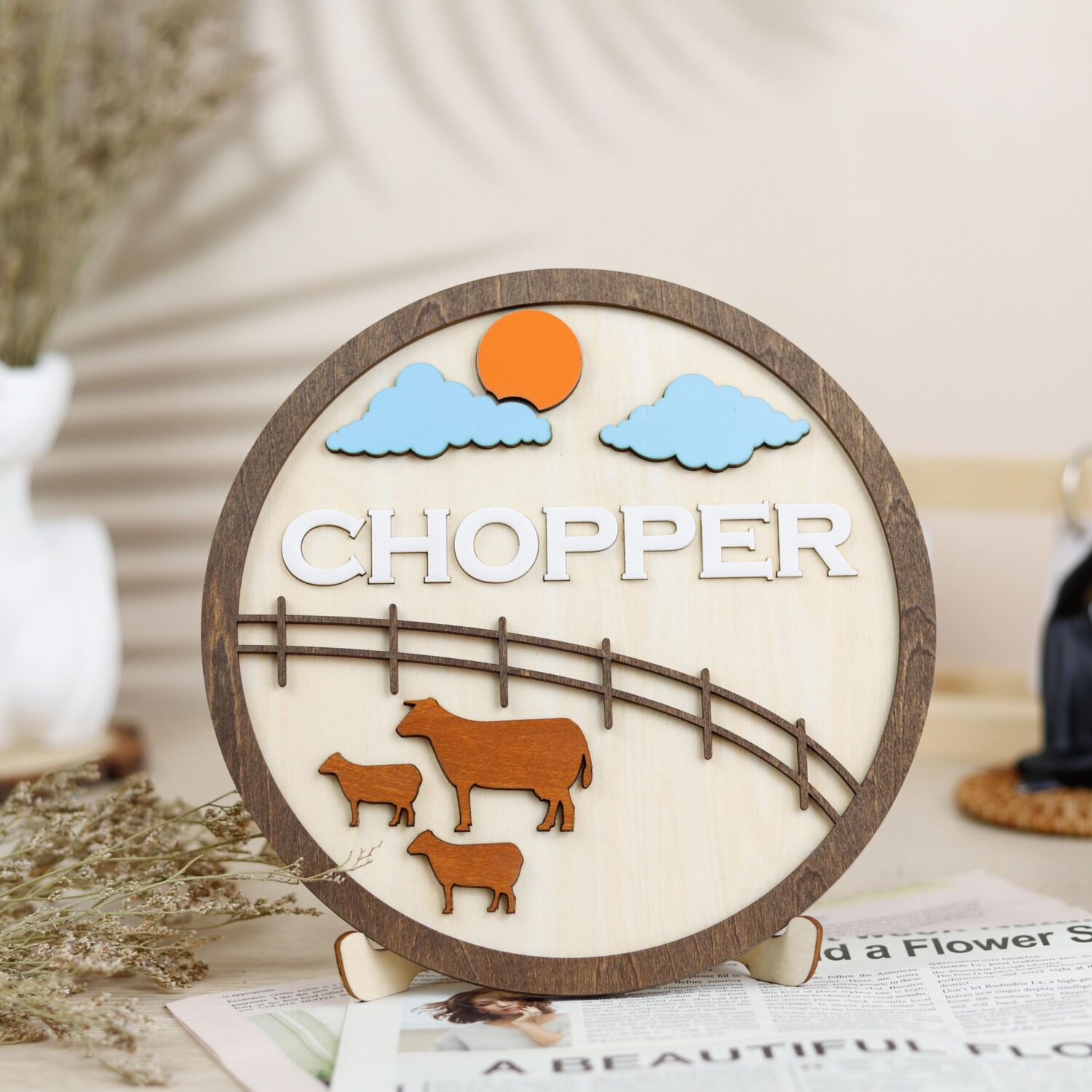 Rustic farm nursery sign