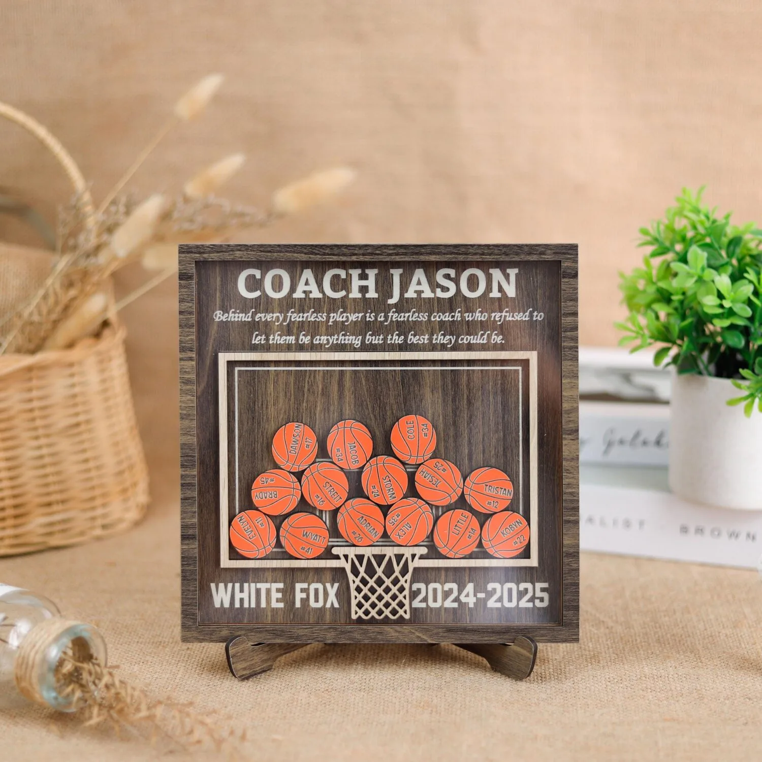 custom basketball coach gift
