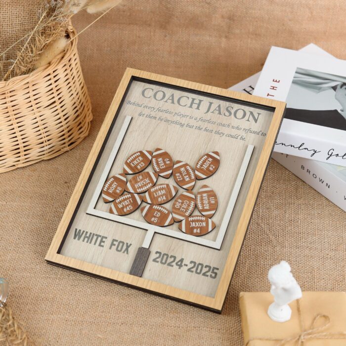 Personalized Football Coach Gift | Custom Thank-You Sign - Image 9