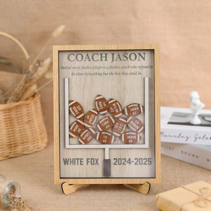 custom football coach gift