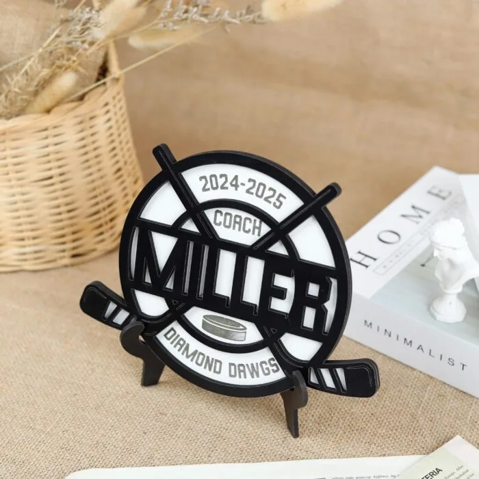 Custom Hockey Coach Gift Sign| Personalized Coach Sign for Hockey| Engraved Hockey Coach Wall Sign - Image 7