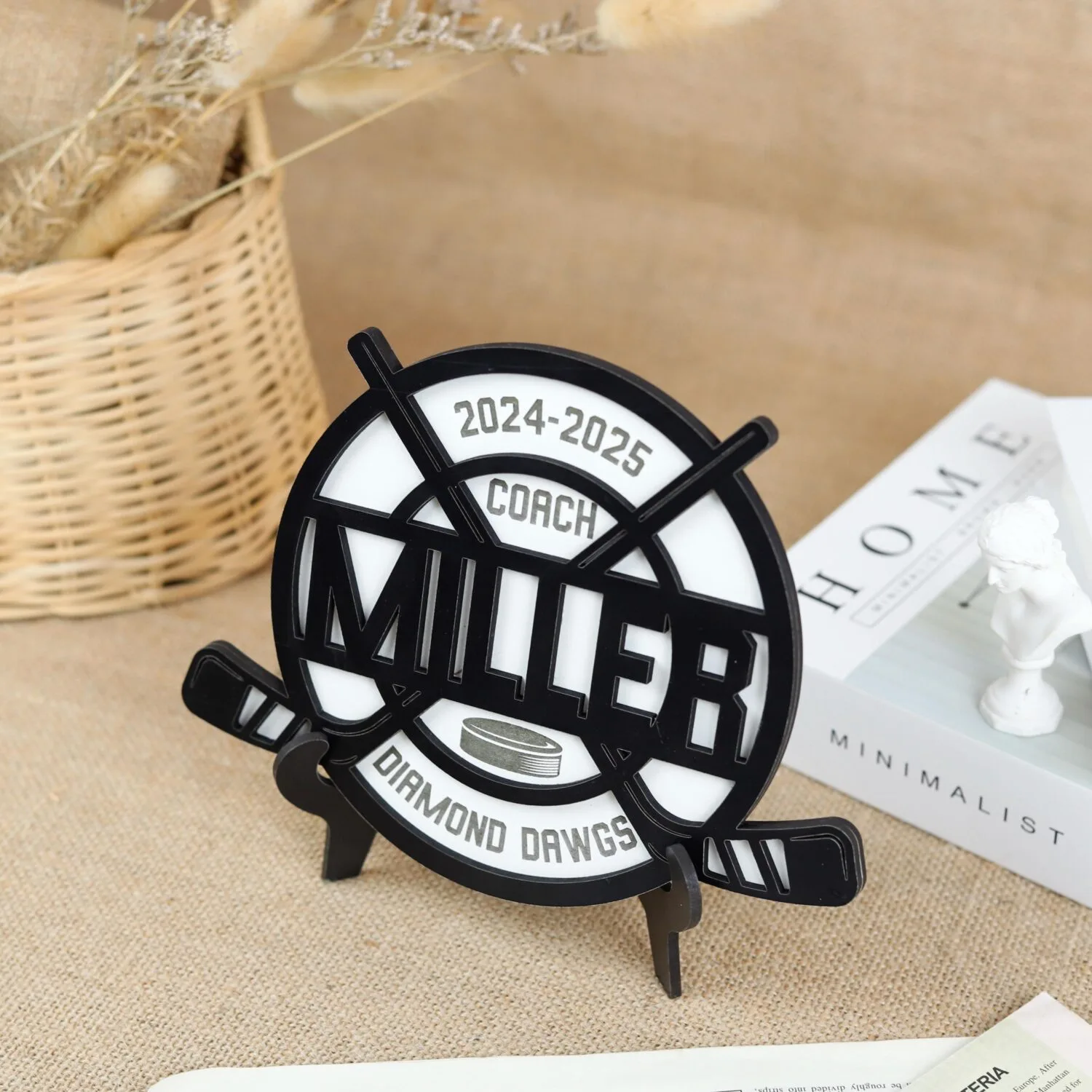 Custom Hockey Coach Gift Sign| Personalized Coach Sign for Hockey| Engraved Hockey Coach Wall Sign - Image 7