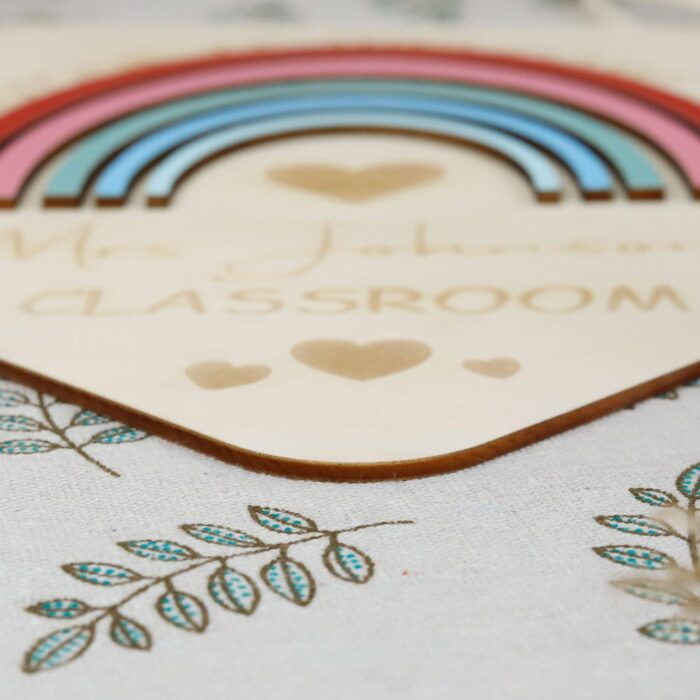 Brighten a Teacher’s Day | Personalized Rainbow Plaque | Personalized Rainbow Sign | Custom Teacher Gift They’ll Love - Image 9