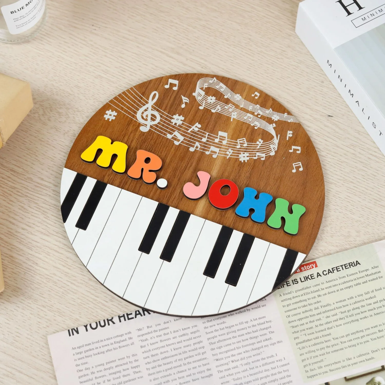 Custom Music Teacher Door Sign| Personalized Music Classroom Sign|  Music Teacher Name Sign - Image 7