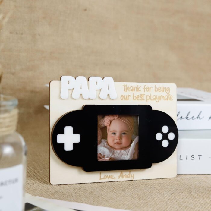 Custom Gaming Dad Frame |Fun Gift from Kids|  Gamer Dad Photo Frame| Personalized for Father’s Day - Image 7