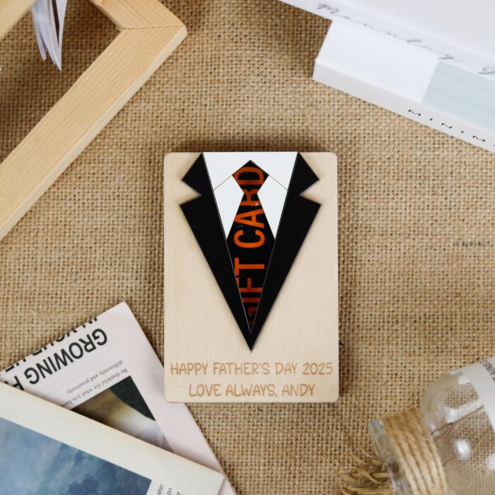 Custom Wooden Gift Card Holder | A Gift He’ll Keep Forever | Personalized Gift for Dad - Image 8