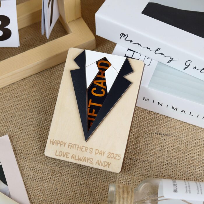 Custom Wooden Gift Card Holder | A Gift He’ll Keep Forever | Personalized Gift for Dad - Image 6