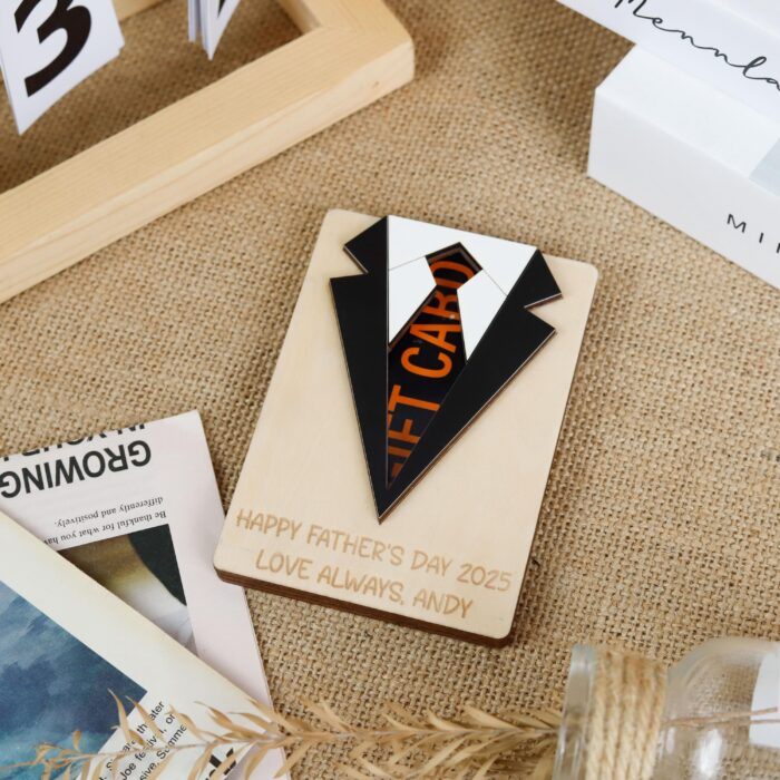 Custom Wooden Gift Card Holder | A Gift He’ll Keep Forever | Personalized Gift for Dad - Image 7