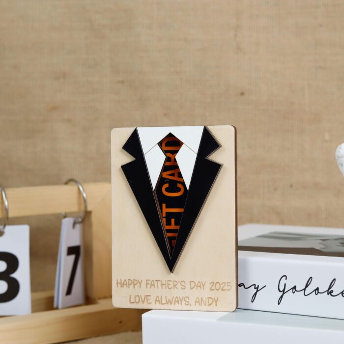 Custom Wooden Gift Card Holder | A Gift He’ll Keep Forever | Personalized Gift for Dad - Image 4