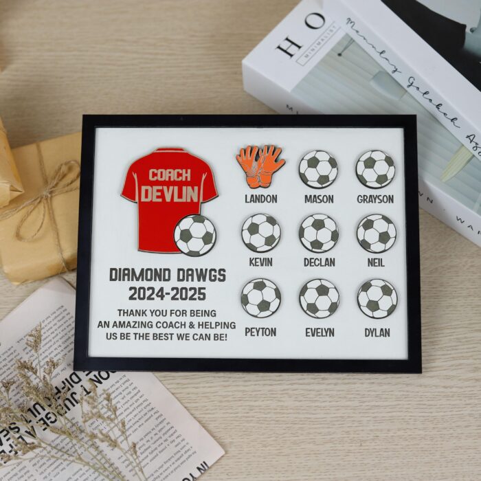 Football Coach Thank You Plaque| Custom Football Coach Gift| Coach Appreciation Gift for Football - Image 9