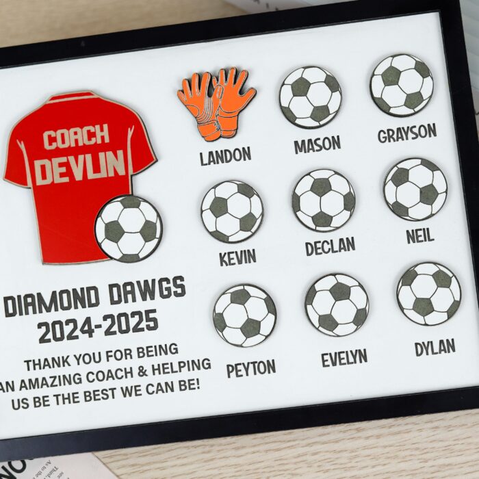 Football Coach Thank You Plaque| Custom Football Coach Gift| Coach Appreciation Gift for Football - Image 7