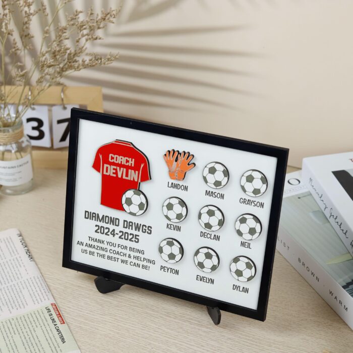 Football Coach Thank You Plaque| Custom Football Coach Gift| Coach Appreciation Gift for Football - Image 4